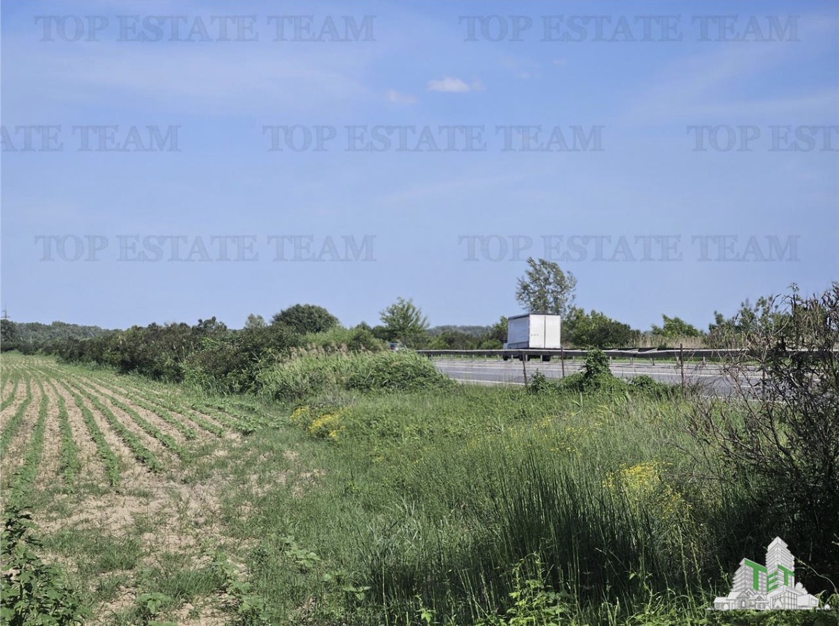 Teren 29,5+ hectare · Peste 500 ml front la A1 · 20 km de București 2