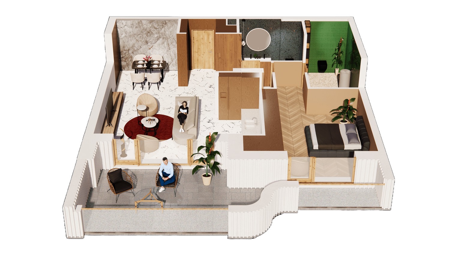 Premium 3-Bedroom Apartment with 56 sqm Terrace 3